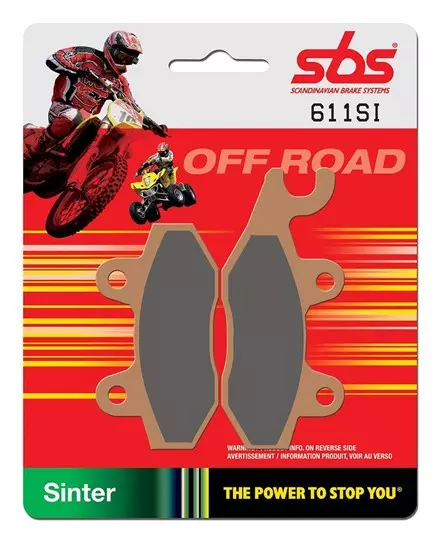 Тормозные колодки SBS 611SI для KAWASAKI KLX125 10-14, KLX 250 09-14, 43082-0075, 43082-0060, Yamaha