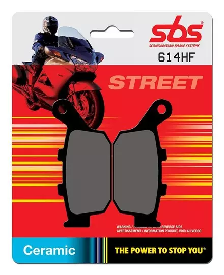 Тормозные колодки задние SBS 614HF для мотоциклов