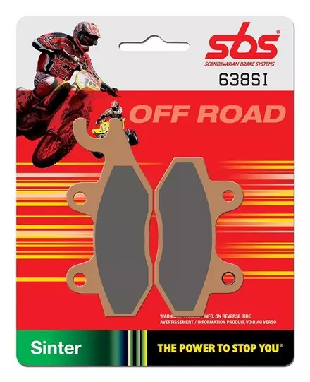 Тормозные колодки передние/задние SBS 638SI для мотоциклов
