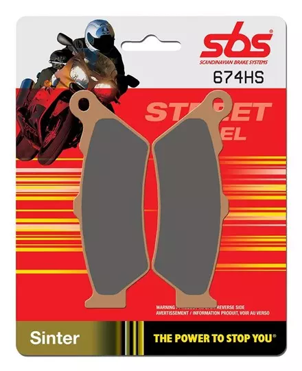 Тормозные колодки передние SBS 674HS для мотоциклов