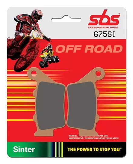 Тормозные колодки задние SBS 675SI для мотоциклов
