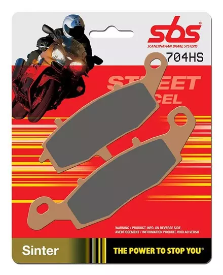 Тормозные колодки передние  SBS 704HS для мотоциклов
