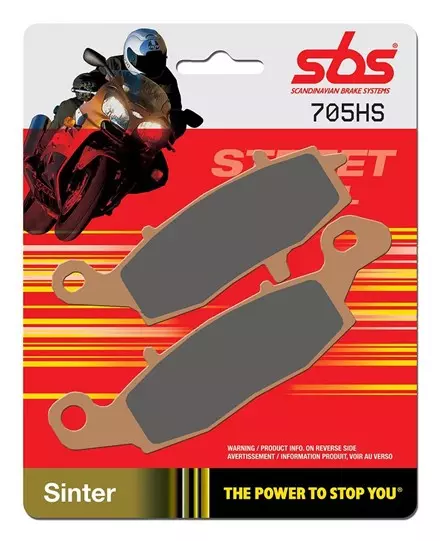 Тормозные колодки передние  SBS 705HS для мотоциклов