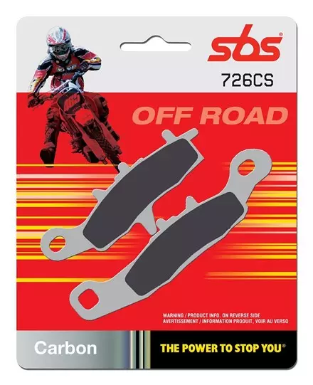 Тормозные колодки передние SBS 726CS для KX 85 II 01-19  43082-1196 , RM 85 05-19 59301-03820