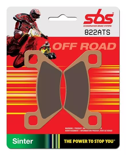 Тормозные колодки задние SBS 822ATS для квадроциклов Arctic Cat 2502-462 Kymco 45105-LFA5-305