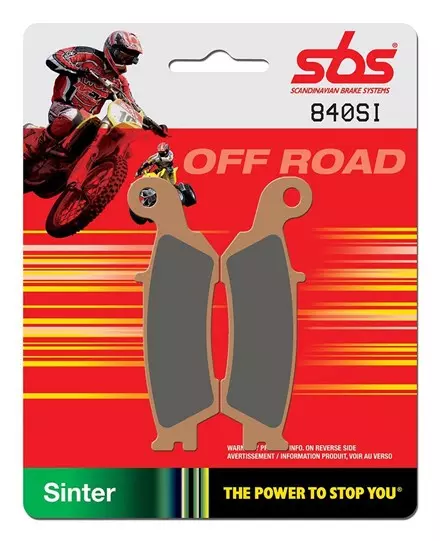 Тормозные колодки передние SBS 840SI для YAMAHA YZ125/YZ250 08-19, YZ250F07-19, YZ450F 08-19 5MV-W00
