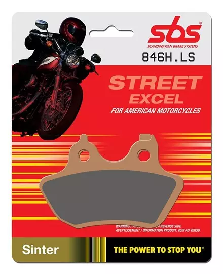 Тормозные колодки задние SBS 846LS для Harley Davidson 46721-06, 46721-0617