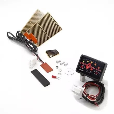 Подогрев ручек снегохода, 2-х зонный