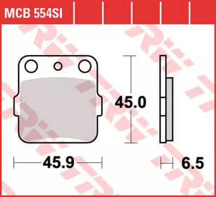 Тормозные колодки TRW MCB554SI для мотоциклов