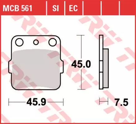 Тормозные колодки TRW MCB561SI для мотоциклов