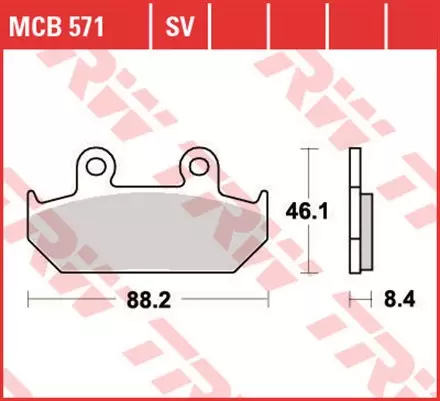 Тормозные колодки TRW MCB571 для мотоциклов