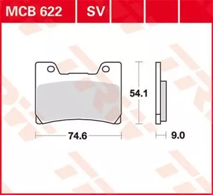 Тормозные колодки TRW MCB622 для мотоциклов