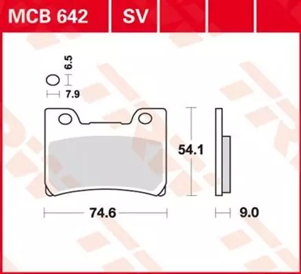 Тормозные колодки TRW MCB642 для мотоциклов