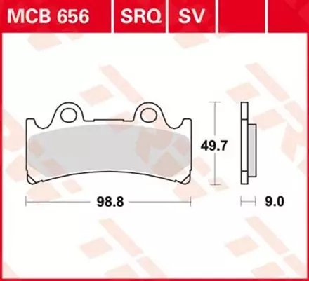 Тормозные колодки TRW MCB656 для мотоциклов