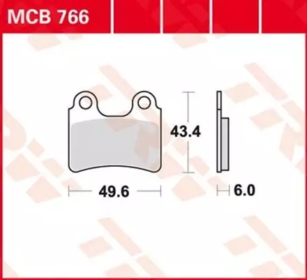 Тормозные колодки TRW MCB766 для мотоциклов