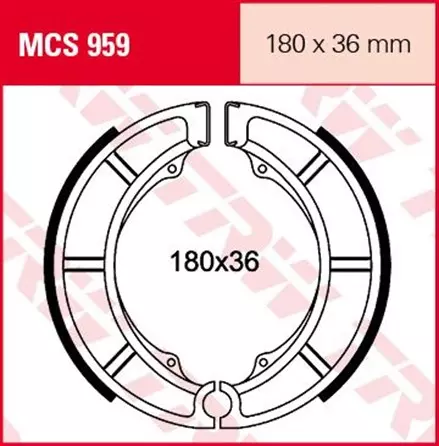 Тормозные колодки TRW MCS959 для мотоциклов