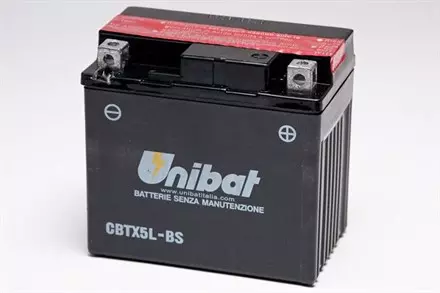 Аккумулятор UNIBAT YT5L-BS/YTX5L-BS для мотоциклов