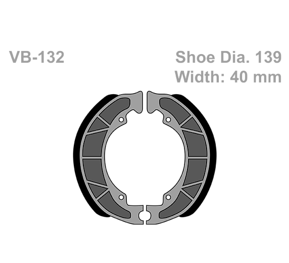 Тормозные колодки Vesrah VB 132 для мотоциклов