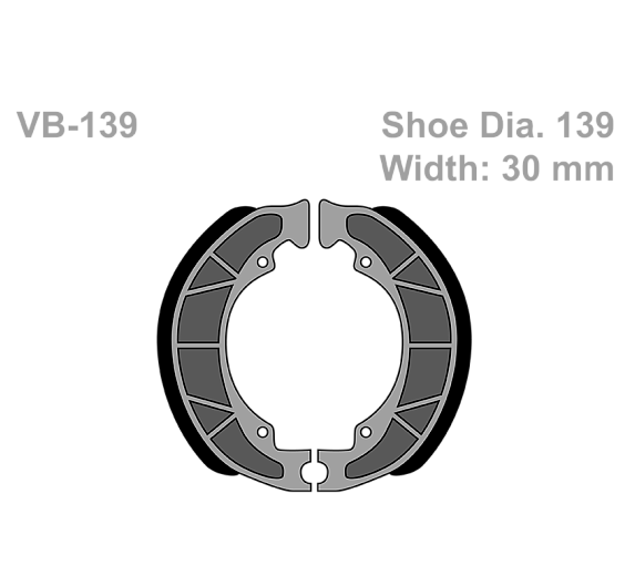 Тормозные колодки Vesrah VB 139 для мотоциклов