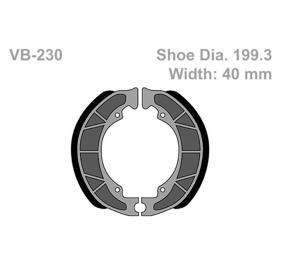 Тормозные колодки Vesrah VB 230 для мотоциклов