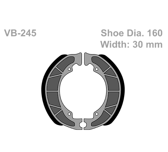 Тормозные колодки Vesrah VB 245 для мотоциклов