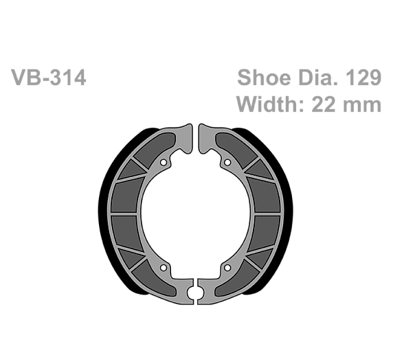 Тормозные колодки Vesrah VB 314 для мотоциклов