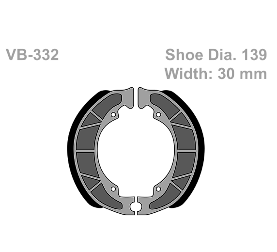 Тормозные колодки Vesrah VB 332 для мотоциклов