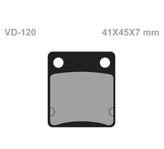 Тормозные колодки Vesrah VD 120 для мотоциклов