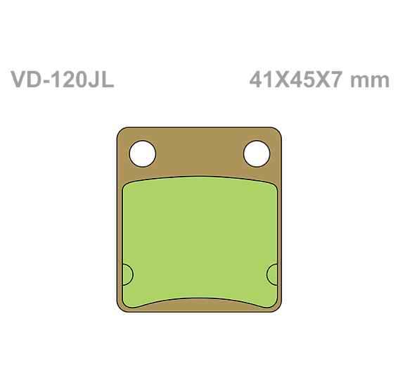 Тормозные колодки Vesrah VD 120JL для мотоциклов