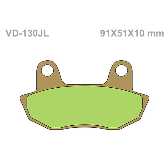 Тормозные колодки Vesrah VD 130JL для мотоциклов