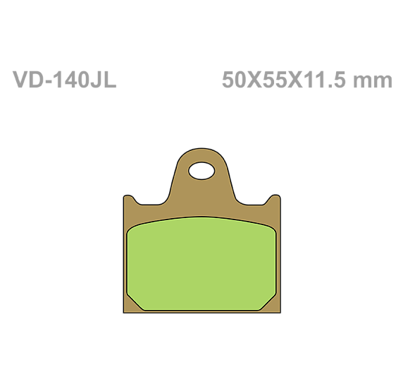 Тормозные колодки Vesrah VD 140JL для мотоциклов
