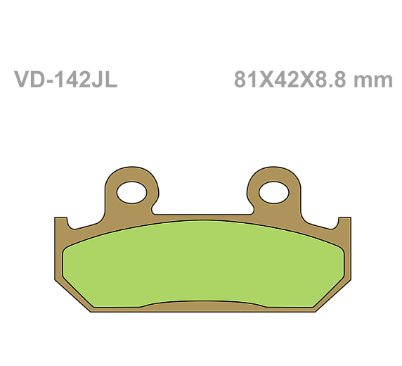 Тормозные колодки Vesrah VD 142JL для мотоциклов