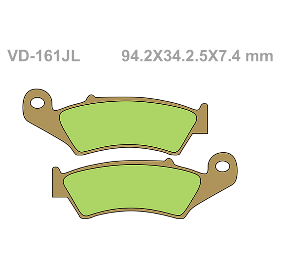 Тормозные колодки Vesrah VD 161JL для мотоциклов
