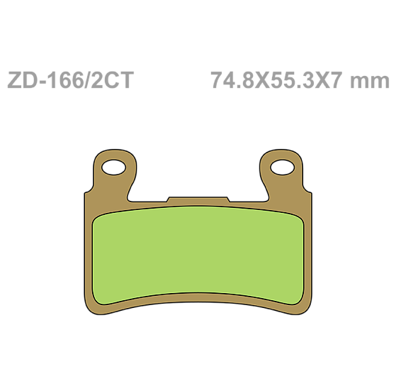 Тормозные колодки Vesrah VD 166/2CT для мотоциклов