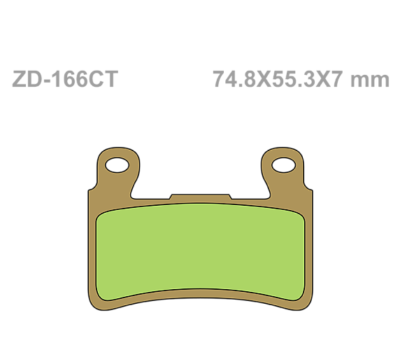 Тормозные колодки Vesrah VD 166CT для мотоциклов