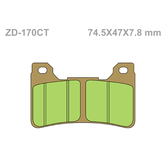 Тормозные колодки Vesrah VD 170CT для мотоциклов