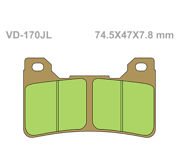 Тормозные колодки Vesrah VD-170JL