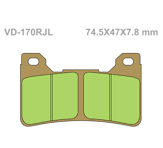 Тормозные колодки Vesrah VD 170RJL для мотоциклов