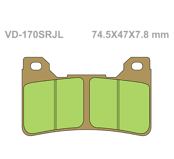 Тормозные колодки Vesrah VD 170SRJL для мотоциклов
