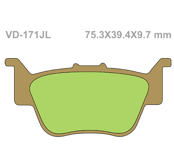 Тормозные колодки Vesrah VD 171JL для мотоциклов