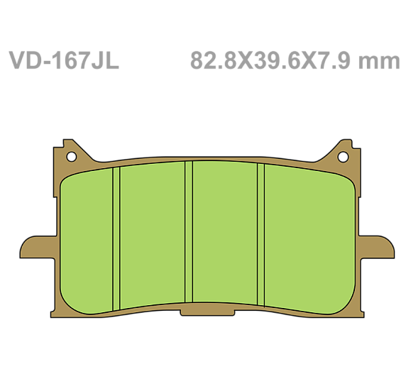 Тормозные колодки Vesrah VD-187JL