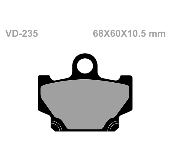 Тормозные колодки Vesrah VD 235 для мотоциклов