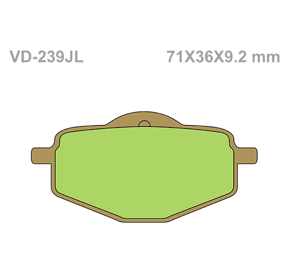 Тормозные колодки Vesrah VD 239JL для мотоциклов