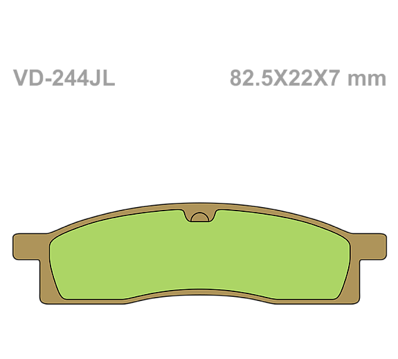Тормозные колодки Vesrah VD 244JL для мотоциклов