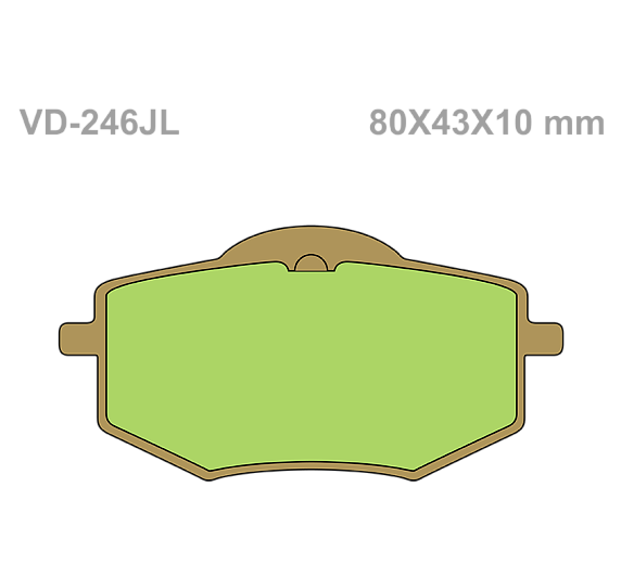 Тормозные колодки Vesrah VD 246JL для мотоциклов