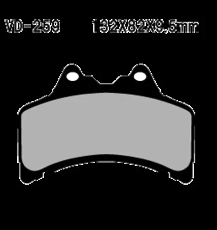 Тормозные колодки Vesrah VD 259 для мотоциклов