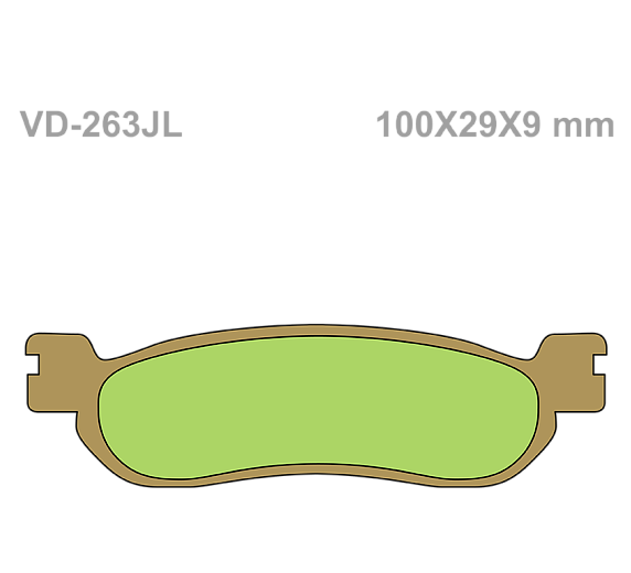 Тормозные колодки Vesrah VD 263JL для мотоциклов