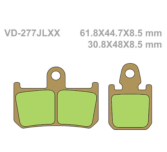 Тормозные колодки VD 277RJLXX