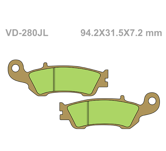 Тормозные колодки Vesrah VD 280JL для мотоциклов