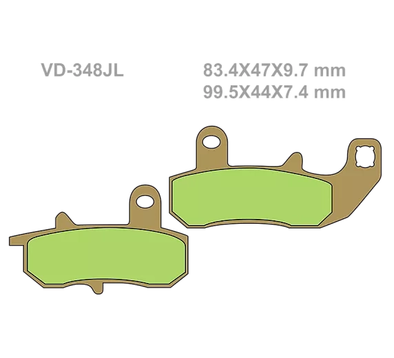 Тормозные колодки Vesrah VD 348JL для мотоциклов